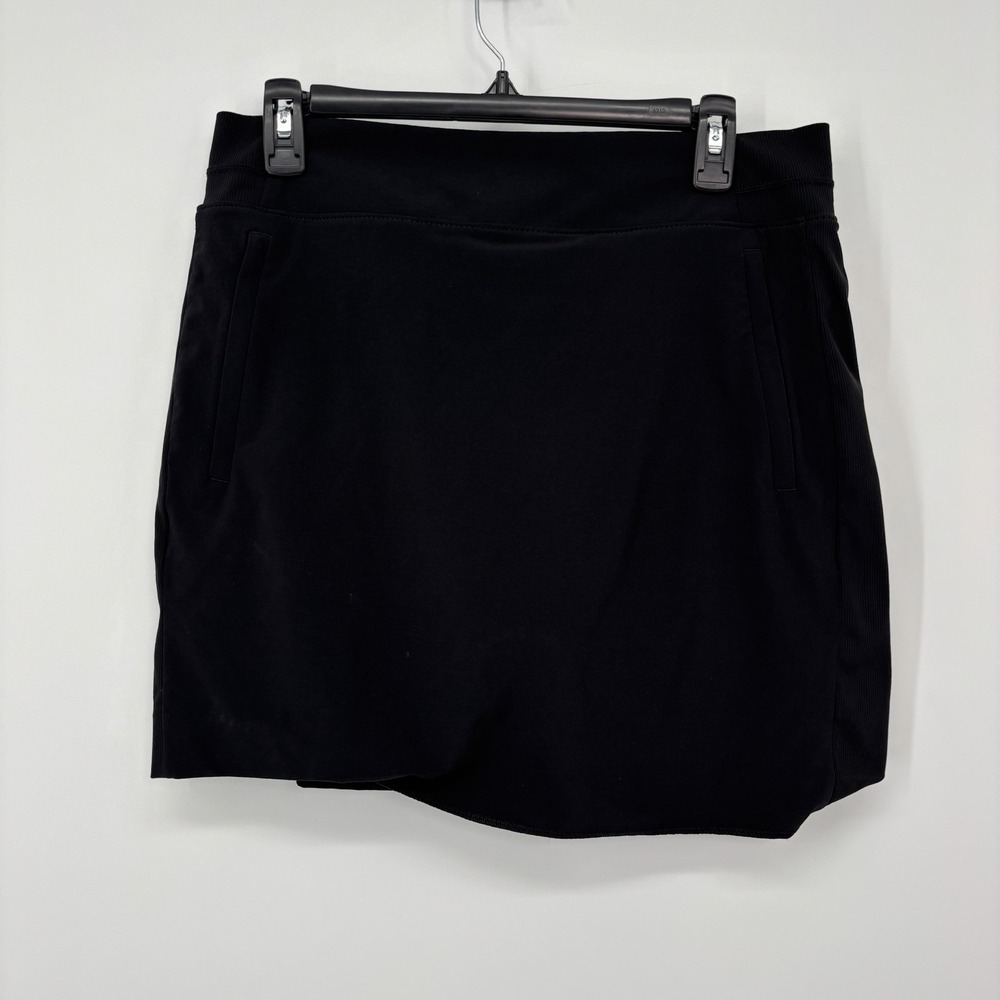 Athleta Brooklyn Heights Mid Rise Skort Black Workout Tennis Golf Womens Size 10